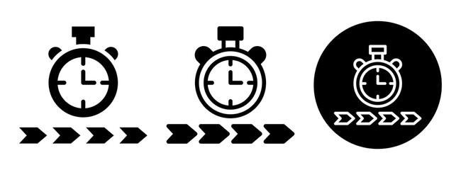 Timeline Icon Collection Glyph & Mixed Style