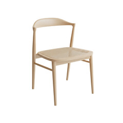 wooden chair Isolated on transparent background