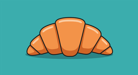 Delicious Golden Croissant Pastry