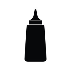 Black silhouette of a squeeze bottle with a pointed cap