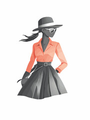 Aus der Serie: Design, Fashion und Modells, Entwürfe und Skizzen
