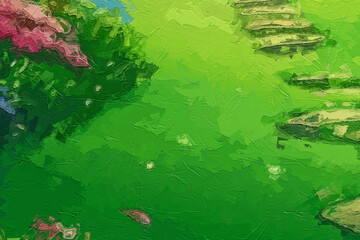 Various oil paintings, flowers, forest scenery, chrysanthemums, moonlight, roses, peonies, river water, mountainous areas