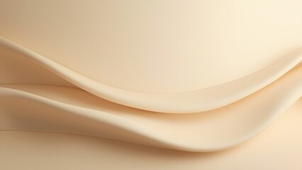Abstract Beige Fabric Waves Elegant Smooth Background Texture