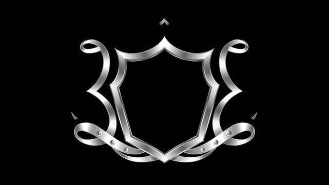 black and white border floral frame with alpha channel