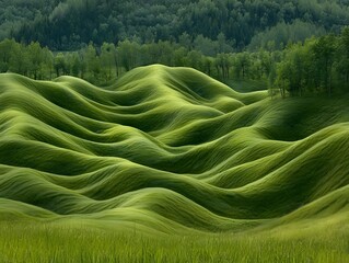 Rolling Green Hills Landscape Photography