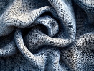 Gray Burlap Fabric Texture Background, Wrinkled Linen Cloth, Detailed Textile Surface