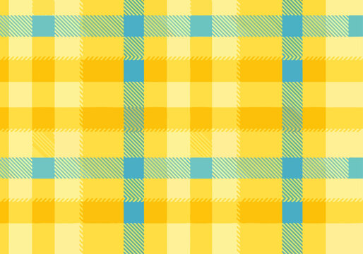 Seamless tartan pattern orange plaid fabric texture design