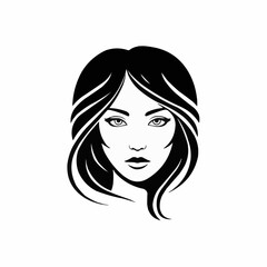 Beautiful woman silhouette 