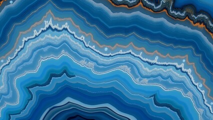 Obraz premium Stunning Blue Agate Stone Texture Background Image