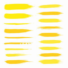 Vintage golden vector collection featuring a set of yellow ribbons and blank scroll banner elements for award label design