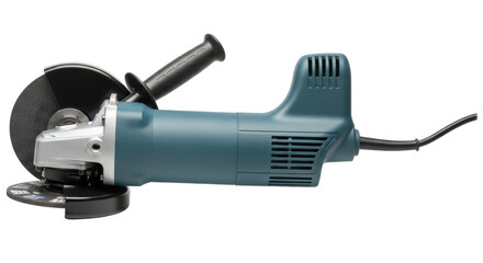 Isolated angle grinder, portable tool for metalworking, demolition, renovation projects