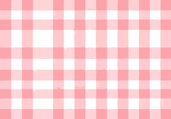 
Seamless pink checkered vector pattern. Abstract geometric background. 