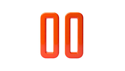 Two vertical orange bars, a "pause" icon, against a stark black background