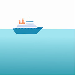 Obraz premium ship in the sea