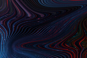 Abstract swirling dark nebula with cosmic dust and galactic colors