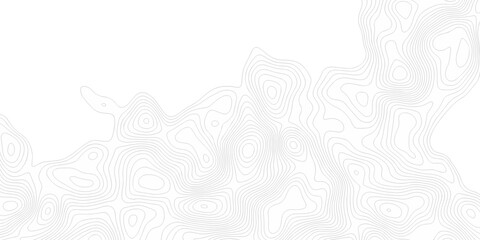 Black and white lines seamless Topographic map patterns, topography line map. Vintage outdoors style. The stylized height of the topographic map contour in lines and contours isolated on transparent.	