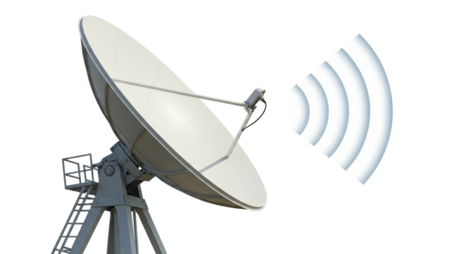 Isolated Antenna with Transmitting Signal for Satellite Communication in Space Technology