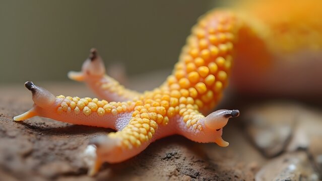Closeup of Leopard Gecko Foot Skin Texture Reptile Detail