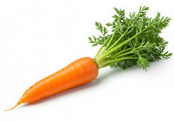 Fresh organic carrot vegetable food healthy diet nutrition raw ingredient isolated carrot on transparent background