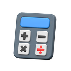 3D calculator icon representing math, finance, and computing tools.
