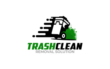Fototapeta premium Illustration vector graphic of junk removal solution logo design template