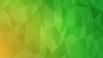 Abstract Geometric Background with Green and Yellow Polygons. - Powered by Adobe