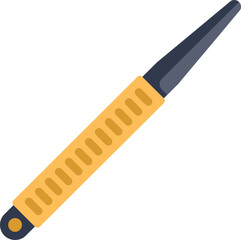 Metal cuticle pusher being used to push back cuticles during a manicure