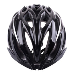 Sleek black bicycle helmet for safety during cycling adventures and outdoor sports
