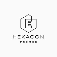 1671_E letter hexagon