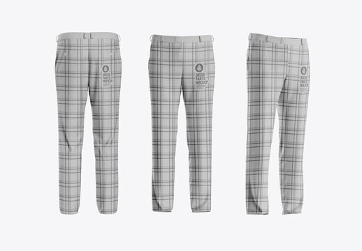 Men's Dress Pants Mockup