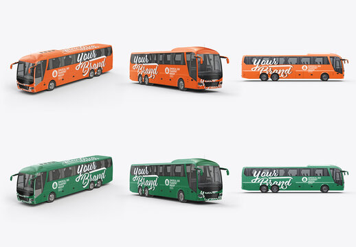 Commercial Bus Mockup