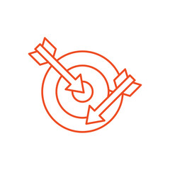 Target icon with white background vector stock illustration