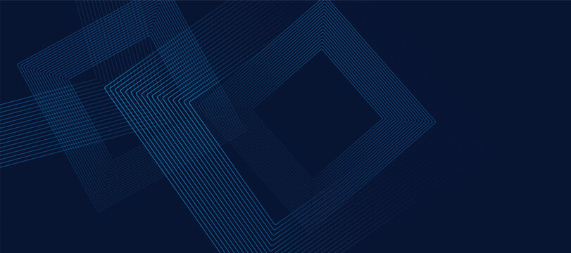 Abstract blue light and blue  background with glowing arrow lines. blue geometric lines design. Technology futuristic concept. Horizontal banner template. Suit for cover, header, poster, banner, web . - Powered by Adobe