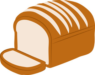 Sliced Loaf of Fresh Bread with a Golden Crust
