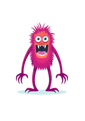 Obraz premium Halloween monsters characters vector design. Halloween cute colorful monster character in happy, joyful, fun, cheerful facial expressions and horror emoticon in white isolated background. Vector