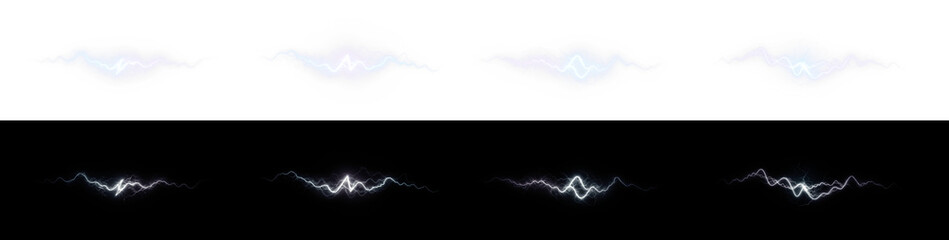 High-quality PNG overlay featuring glowing electric arcs, thunderbolts, and sparks for stunning...