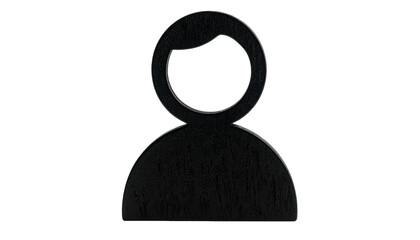 Silhouette of a person's form in dark gray against black background