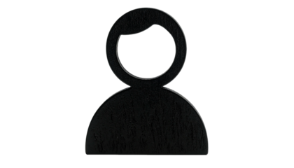 Silhouette of a person's form in dark gray against black background