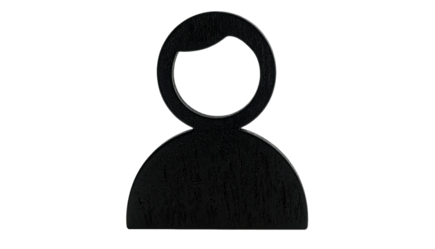 Silhouette of a person's form in dark gray against black background