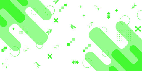 Minimal abstract geometric shape background with awesome color combination art illustration design