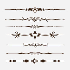 Line Ornament floral vector design