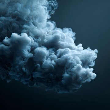 Ethereal Swirl of Smoke: A captivating display of swirling smoke, an abstract composition, evoking a sense of mystery and depth.