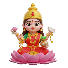 3d model of goddess lakshmi 