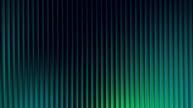 Futuristic neon waves of blue green gradient flow in endless dance of light and motion with fractal glass glowing effect. Bold dynamic design blending smooth tones and radiant colors. Seamless loop 4K