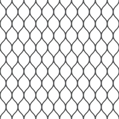 Naklejka premium Abstract vector background with a chain link pattern. Fishing net. Dark lines on a white background