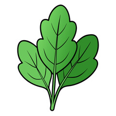 green tree isolated on white background