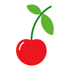 vector illustration of a red apple