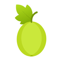 cartoon illustration of a guava