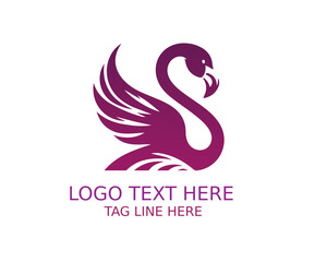 Fototapeta premium Flamingo Logo Design