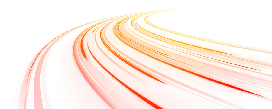 Bright orange neon lines flash across the screen, symbolizing dynamic innovation. The glowing trails create a sense of forward motion. Great for startup branding. PNG - Powered by Adobe